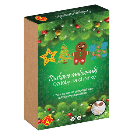 Piaskowe Malowanki - Ozdoby na Choinkę - Ciastek