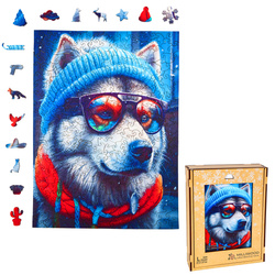 Puzzle drewniane – Cold is cool – Malamute Alek – 316 el.