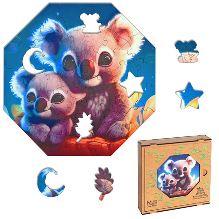 Puzzle drewniane – Hi, I’m little – Kylo Koala - 46 el.
