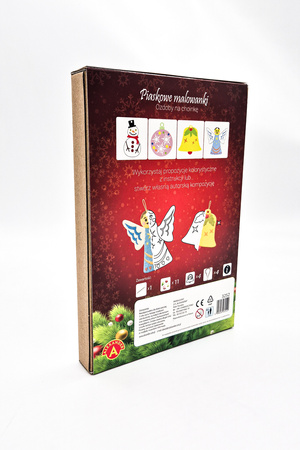 Piaskowe Malowanki - Ozdoby na Choinkę - Bałwanek