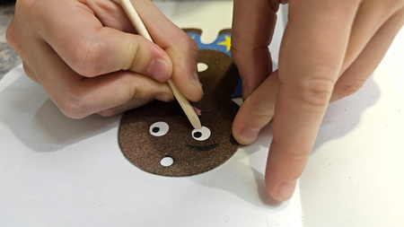 Piaskowe Malowanki - Ozdoby na Choinkę - Ciastek