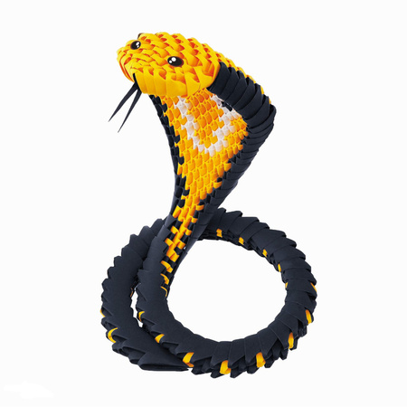 ORIGAMI 3D - KOBRA CZARNA