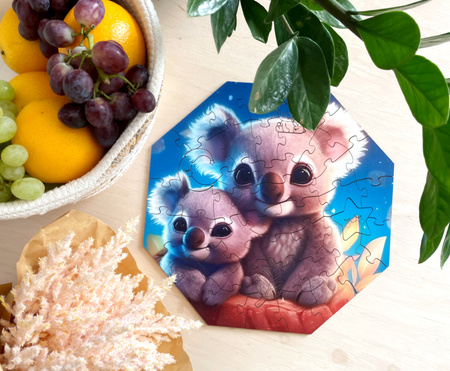 Puzzle drewniane – Hi, I’m little – Kylo Koala - 46 el.