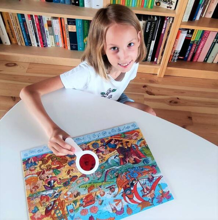PUZZLE OBSERWACYJNE Z LUPĄ- 90 ELEMENTÓW/ PLAŻA