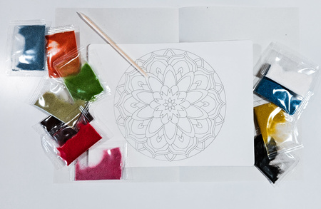 Piaskowe Malowanki - Mandala 1 - Sand Art
