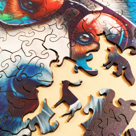 Puzzle drewniane – Cold is cool – Malamute Alek – 316 el.