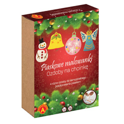 Piaskowe Malowanki - Ozdoby na Choinkę - Bałwanek