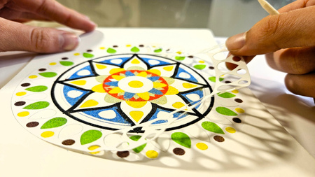 Piaskowe Malowanki - Mandala 2 - Sand Art