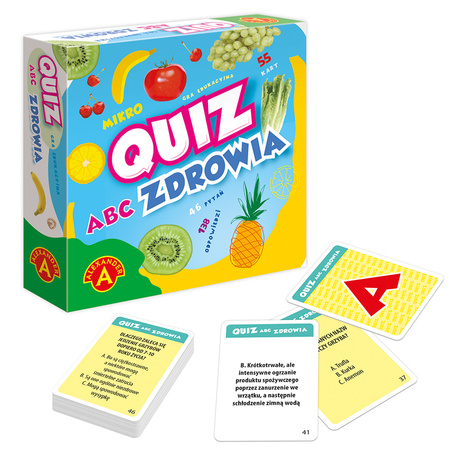 Gra edukacyjna Alexander - Mikro QUIZ ABC Zdrowia - kieszonkowa podręczna