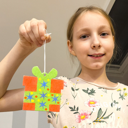 Piaskowe Malowanki - Ozdoby na Choinkę - Ciastek