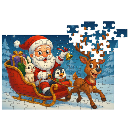 Puzzle klasyczne – Christmas – Jingle Ride with Santa – 90el.