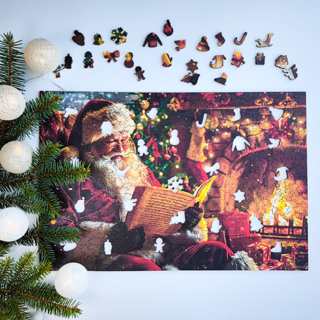 Puzzle drewniane – Christmas – Święty Mikołaj – 500el.