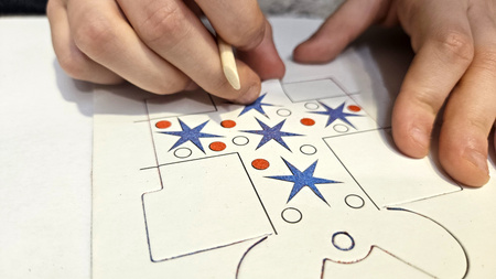 Piaskowe Malowanki - Ozdoby na Choinkę - Ciastek