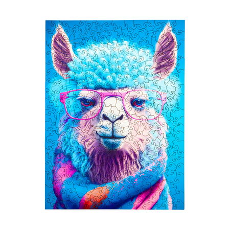 Puzzle drewniane – Cold is cool – Alpaka Krystyna – 316 el.