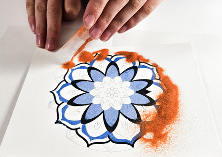Piaskowe Malowanki - Mandala 1 - Sand Art