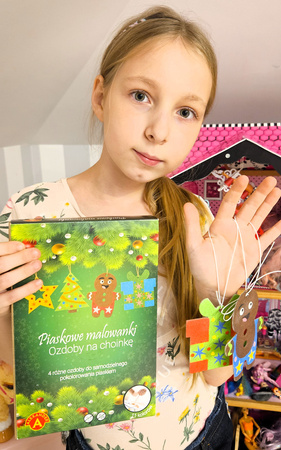 Piaskowe Malowanki - Ozdoby na Choinkę - Ciastek