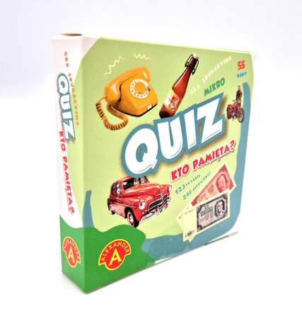 Gra edukacyjna Alexander - Mikro QUIZ Kto pamięta? - kieszonkowa podręczna