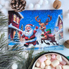 Puzzle drewniane – Christmas – Mikołaj i Renifer – 50el.