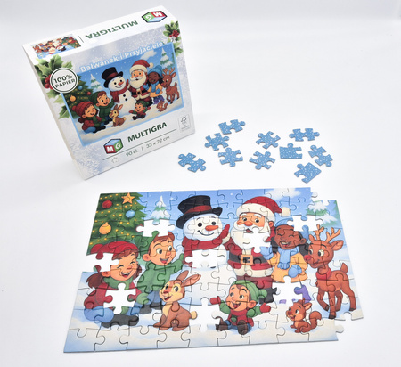 Puzzle klasyczne – Christmas – Bałwanek i Przyjaciele – 90el.