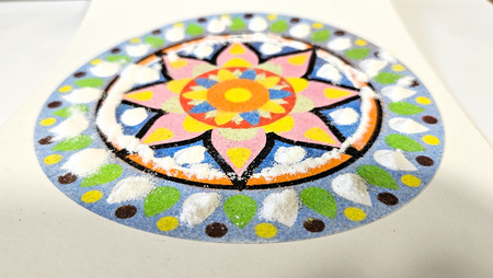 Piaskowe Malowanki - Mandala 2 - Sand Art