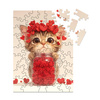 Puzzle Drewniane Milliwood - Celebrating - Kotek pełen miłości 24x20 50 el.