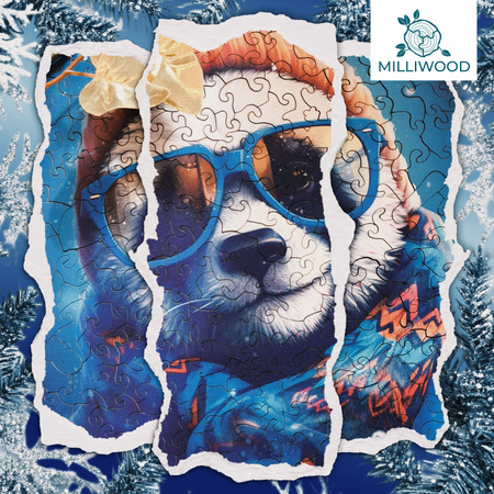 Puzzle drewniane – Cold is cool – Panda Cezary – 316 el.