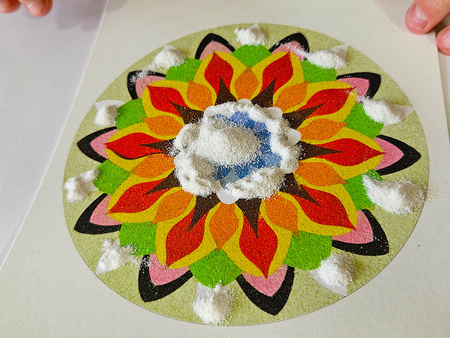 Piaskowe Malowanki - Mandala 3 - Sand Art
