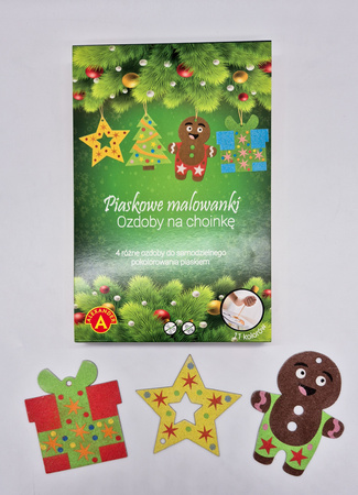 Piaskowe Malowanki - Ozdoby na Choinkę - Ciastek