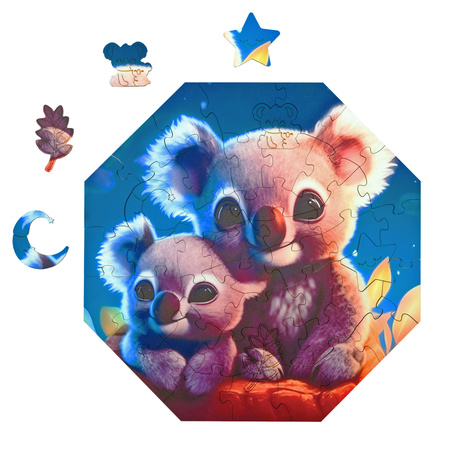 Puzzle drewniane – Hi, I’m little – Kylo Koala - 46 el.