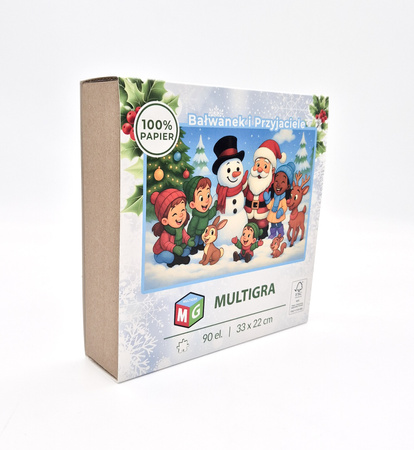 Puzzle klasyczne – Christmas – Bałwanek i Przyjaciele – 90el.