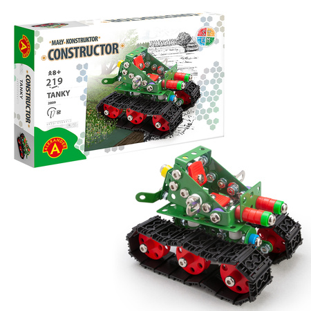 Zabawka konstrukcyjna - Alexander - Mały Konstruktor - TANKY - 219 el.