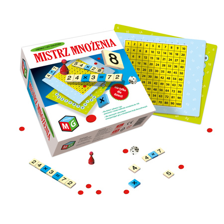Gra planszowa - Mistrz mnożenia - Multigra - Gra matematyczna