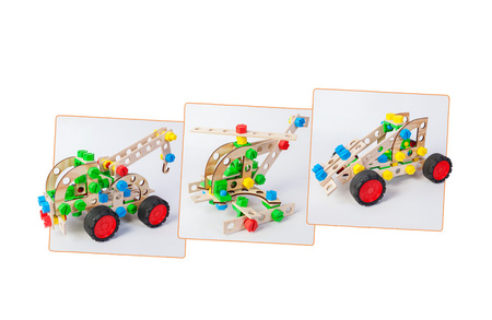 MAŁY KONSTRUKTOR/CONSTRUCTOR JUNIOR 3X1 PULL TRUCK
