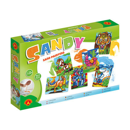 SANDY- Piaskowe Malowanki- głowa tygrysa